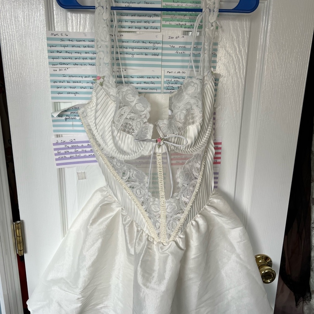 For Love And Lemons White Lace Chemise - Picture 2 of 4